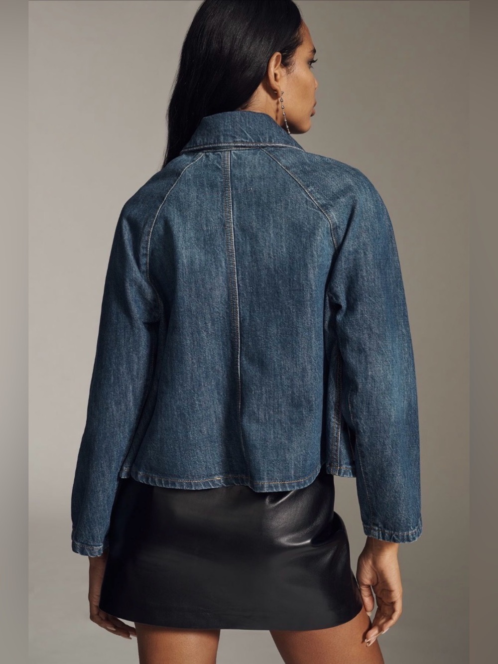 NWOT Anthropologie Pilcro Denim Swing Jacket Size 1X - Picture 2 of 11